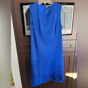 Andrew Marc Royal Blue Midi Dress